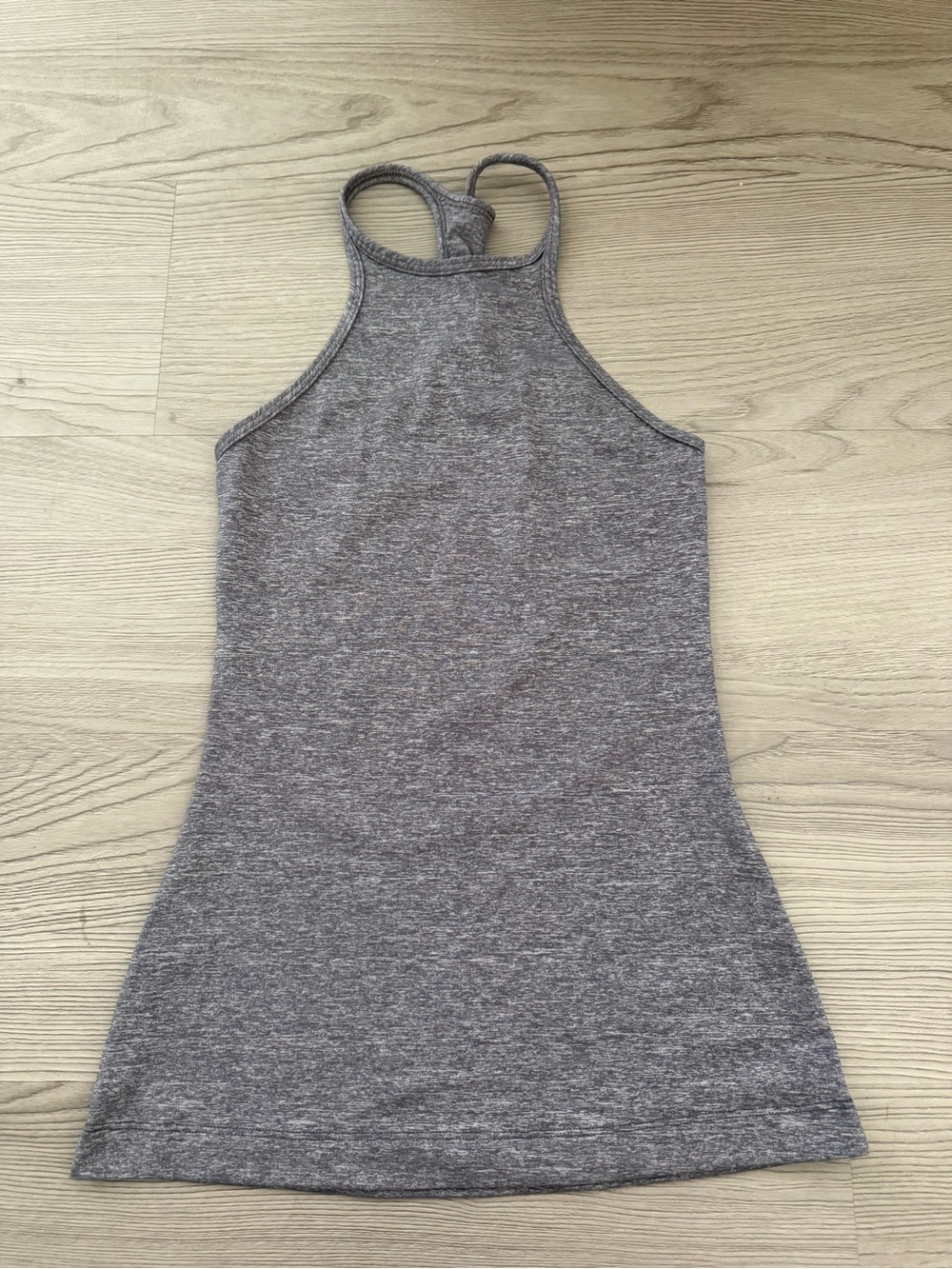 lululemon athletica Heather Gray High-Neck Racerback Tank